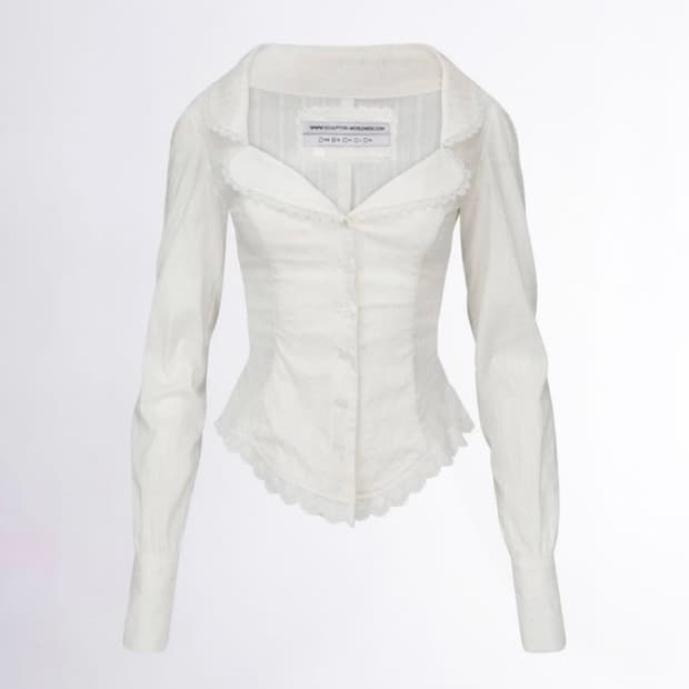 스컬프터 클로버 블라우스