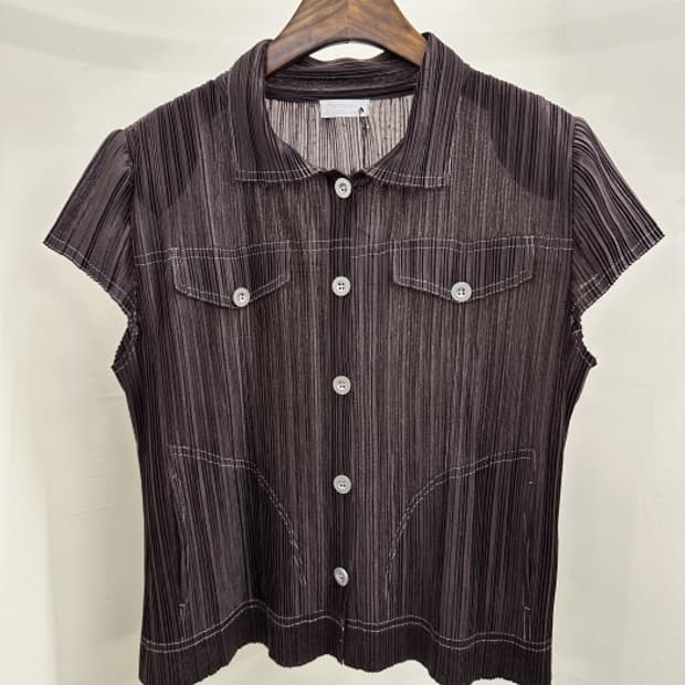 SERAVENAL 플리츠 탑 (L)
