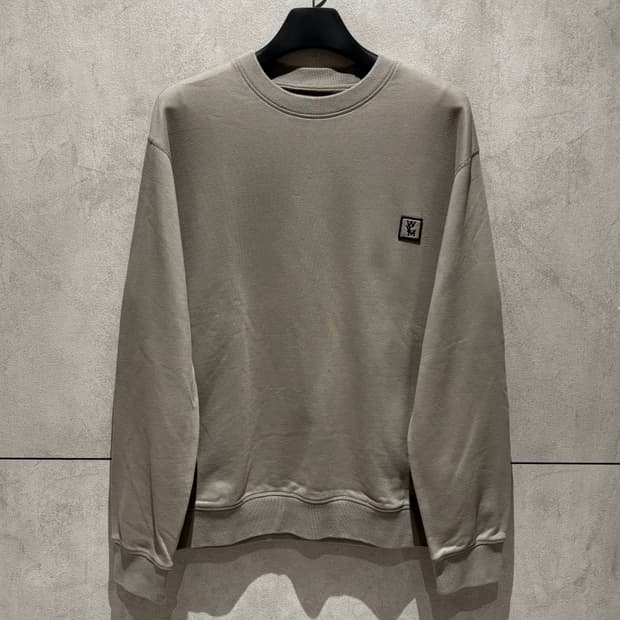 A+ / 48 (100) 우영미 백로고 맨투맨 그레이