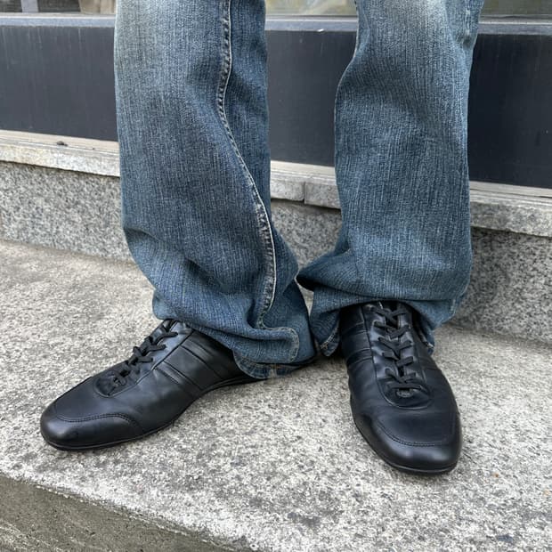 00s 레어 빈티지 프라다 스포츠 가죽 스니커즈