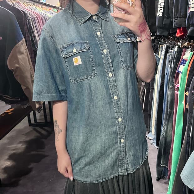 [IM] Carhartt 칼하트 데님 셔츠 중청