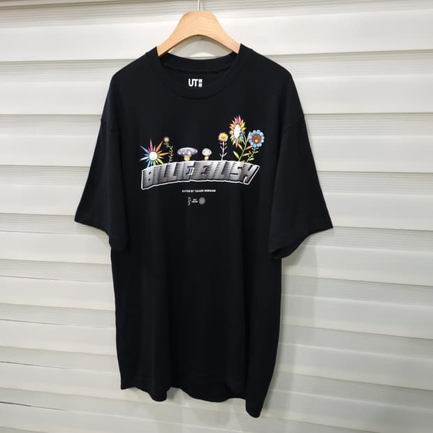 유니클로 빌리 아일리시x무라카미 타카시 반팔티- XL