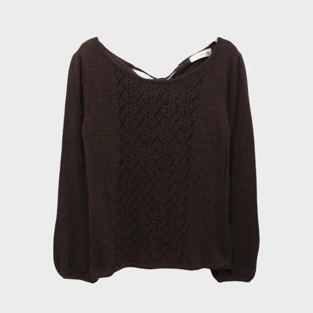 JANIS MARKET 펀칭 앙고라 혼방 니트 62395