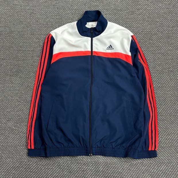 아디다스 삼선 배색 바람막이 V0491