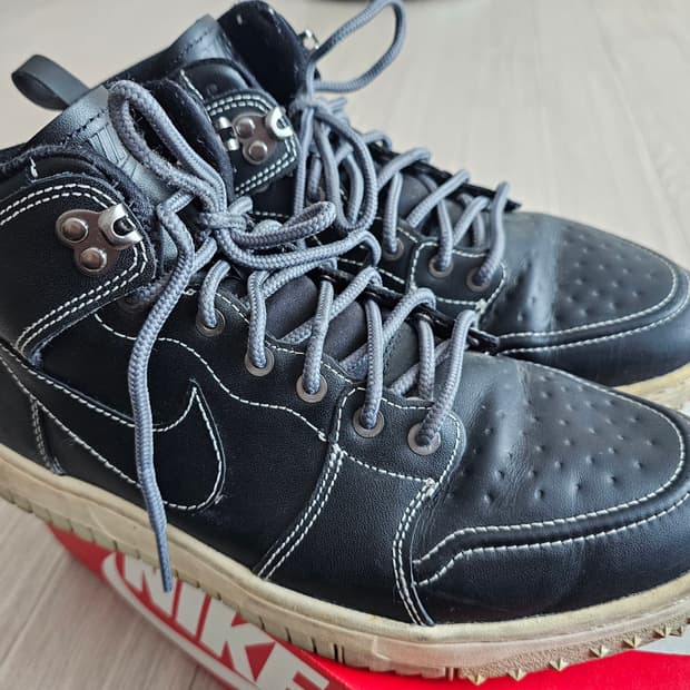 나이키 덩크 하이 컴포트 블랙 265