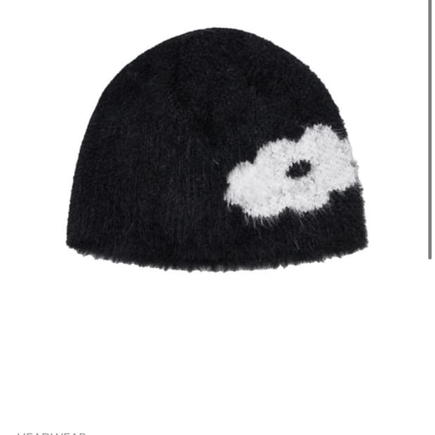 데이지신드롬 TICKLE UNCUFFED BEANIE black