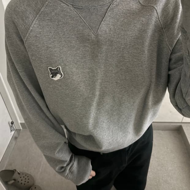 🩶 메종키츠네 회색 맨투맨 🩶