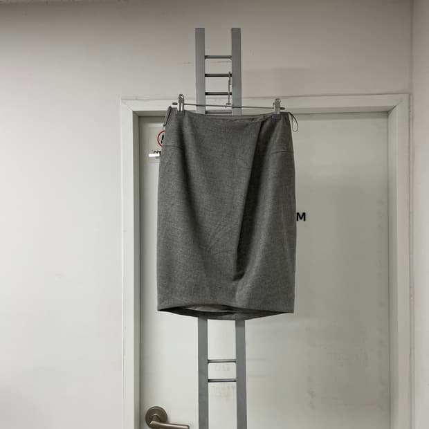 질샌더 그레이 스커트 34 