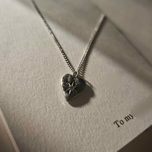 Heart  빤짝 necklace 