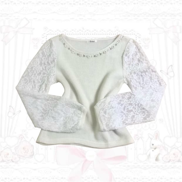 일본빈티지 히메갸루 라떼갸루 니트