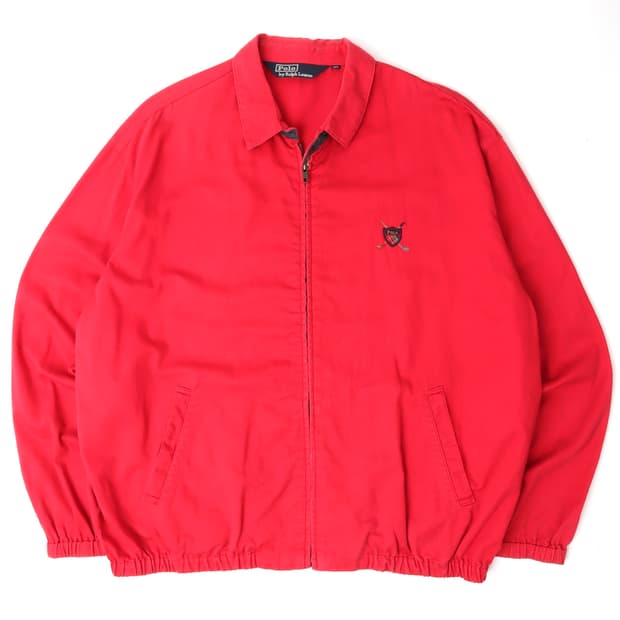 폴로 랄프로렌 90s 쉴드 로고 블루종 자켓