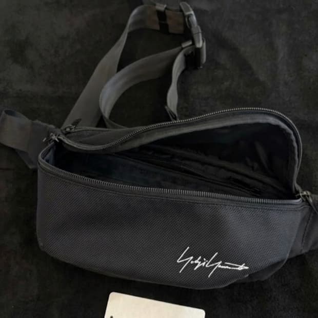 요지야마모토 나일론 힙색 가방