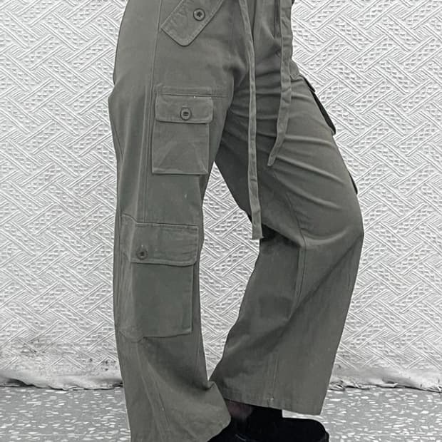 울트라패션 빈티지 벨티드 멀티포켓 카고팬츠 28인치 C08116
