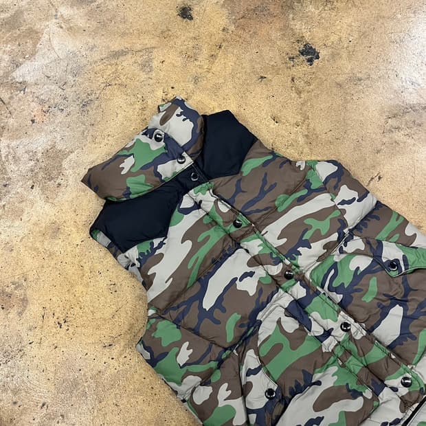 [정품/XS] 폴로 데님앤서플라이 카모 패딩 조끼 b17