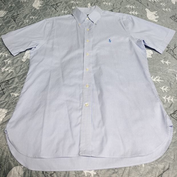 폴로랄프로렌 이지케어 스트라이프 반팔셔츠 22s상품 (15 반 사이즈)