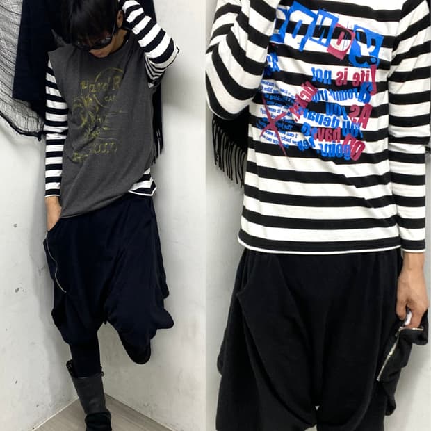 00’s Punk&Kitsch Mood Stripe Sleeve