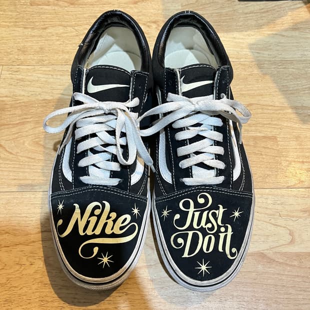 (290mm) 반스 올드스쿨 나이키 저스트두잇 커스텀