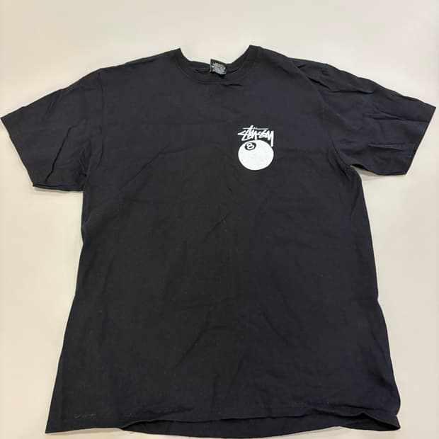 스투시 STUSSY 8볼 반팔 티셔츠 블랙 남녀공용