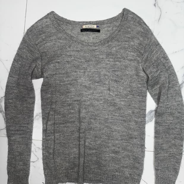 빈티지 니트 그레이 S