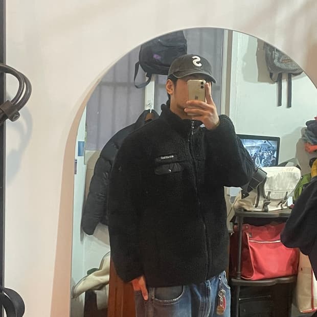 몽벨 플리스 블랙 L