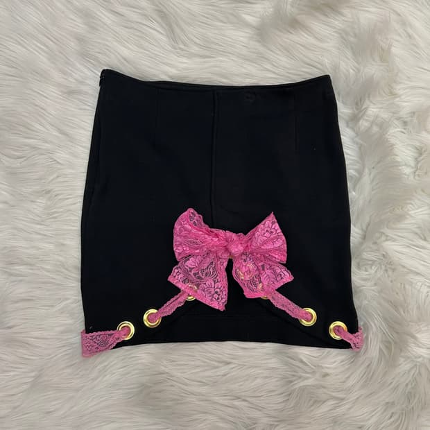 sugar gloss ribbon skirt 슈가글로스 리본 스커트