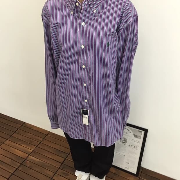 Polo Ralph Lauren Purple Stripe BD Shirt