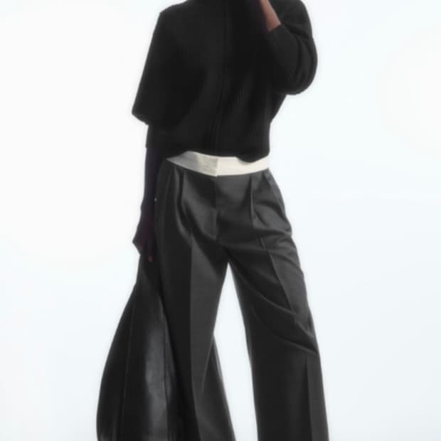 Cos 코스 리브드 울 보머 재킷 블랙