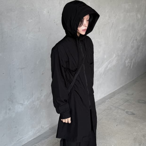 Yohji Yamamoto Pour Homme 체인스티치 패널 집 자켓