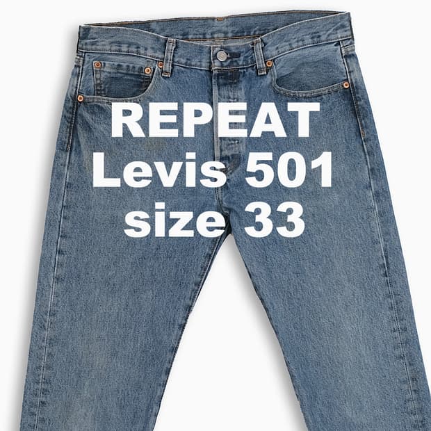 빈티지 리바이스 501 중청 33 인치 LV50132433