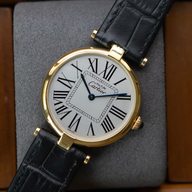 까르띠에 머스트 방돔 lm 빈티지 시계