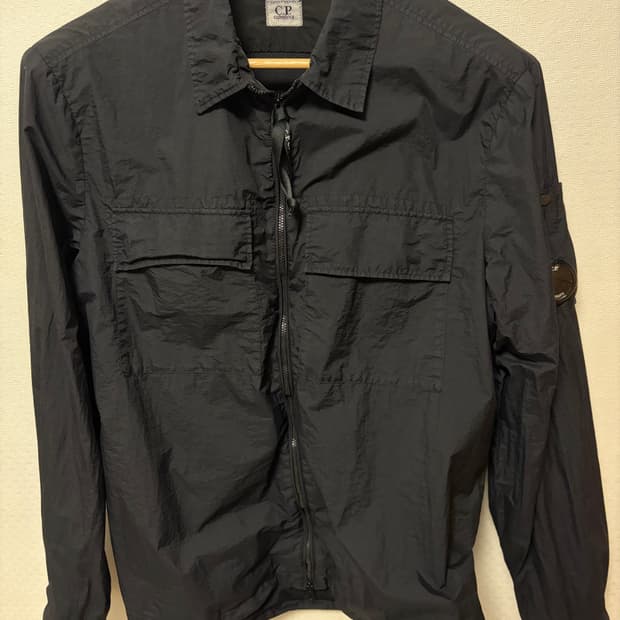 L) cp컴퍼니 나일론 오버셔츠 블랙