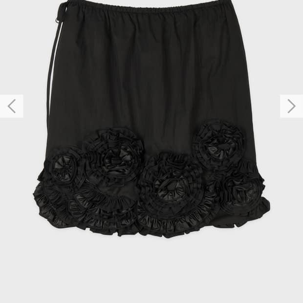 SINOON 로즈프릴미디스커트 rose frill midi skirt