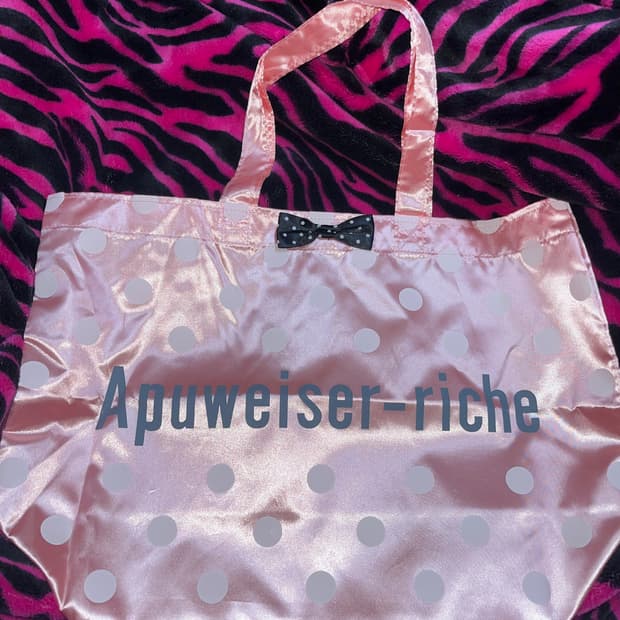 라떼갸루 히메갸루 발레코어 새틴 도트 리본 숄더백 가방 일브 코이세이오