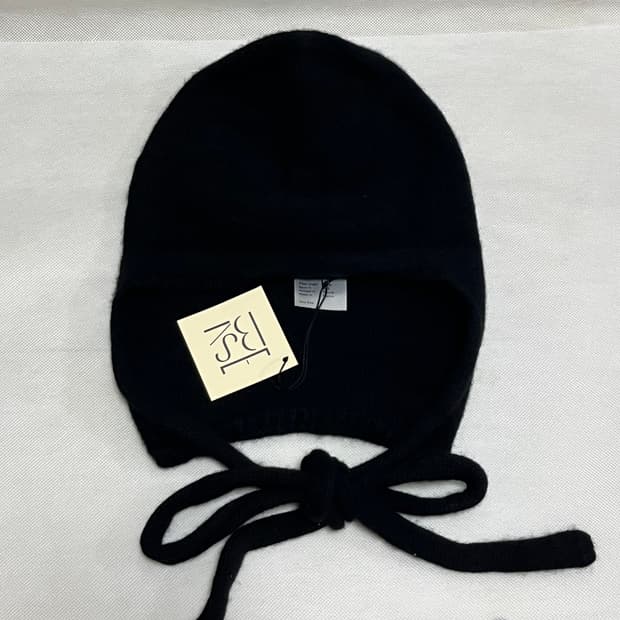 베이스레인지 25fw Tier 캐시미어 후드 비니/블랙