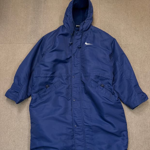 90-00s nike 나이키 롱 벤치코트 자켓 xl 