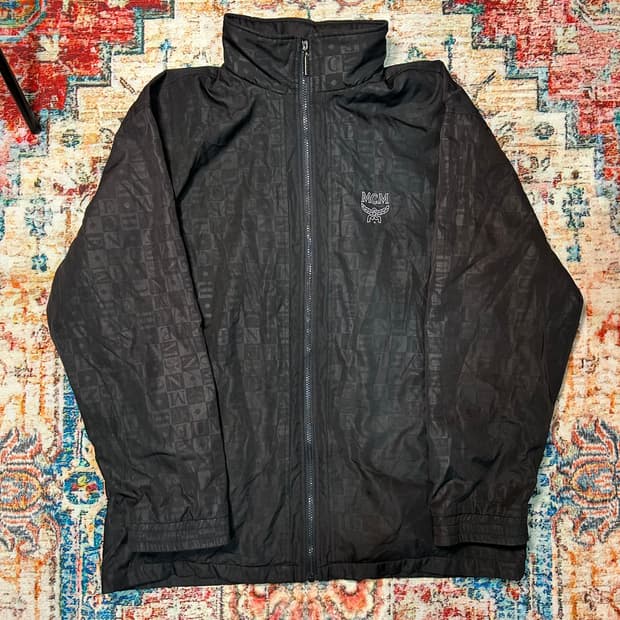 [XL] mcm 빅로고 올드스쿨 자카드 패턴 자켓