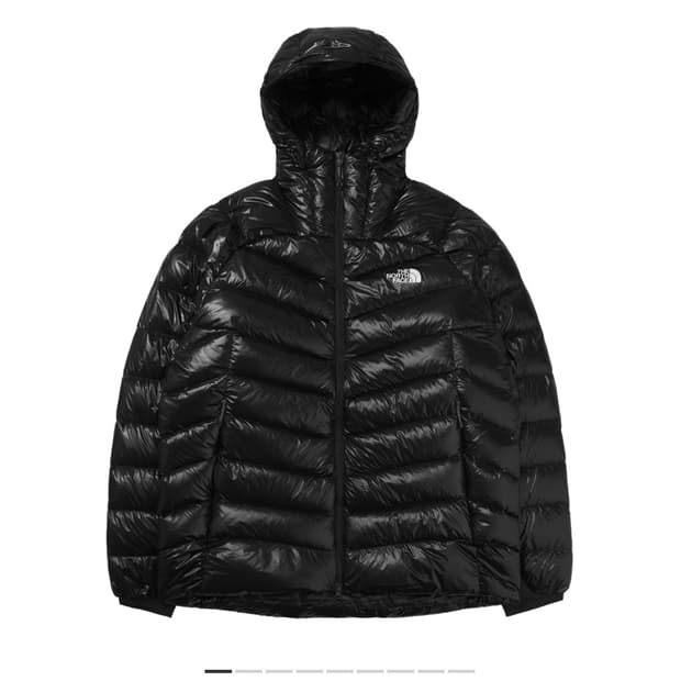 노스페이스 써밋 마테호른 다운 후디 블랙 L