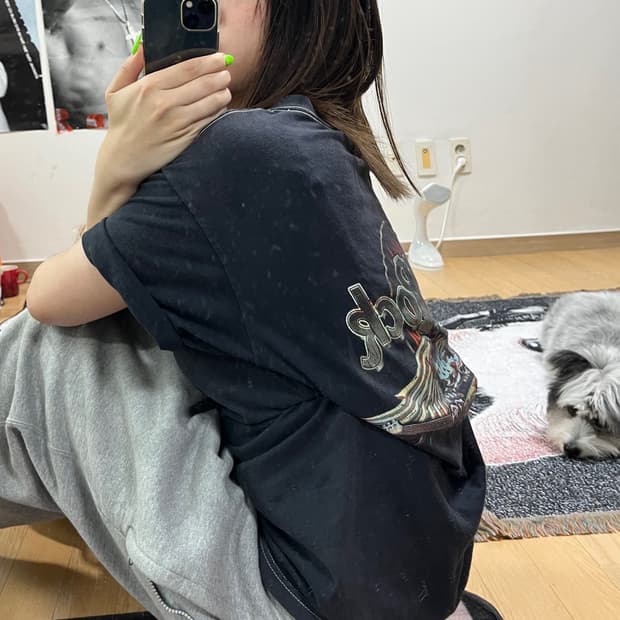 하드락 카페 요코하마 빈티지 워싱 티셔츠