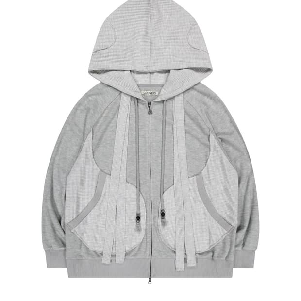 코이세이오 earmuffs 후드집업 라이트그레이