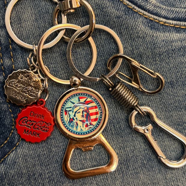 🗽 빈티지 아메리칸 멀티 키링