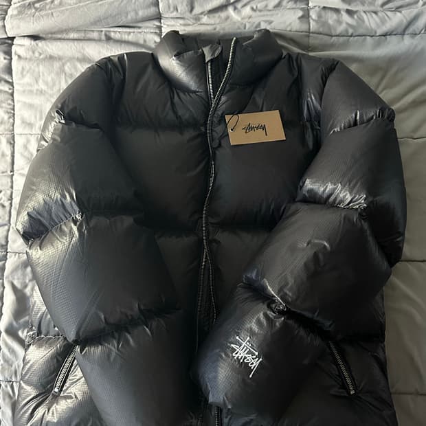 스투시 립스탑 패딩