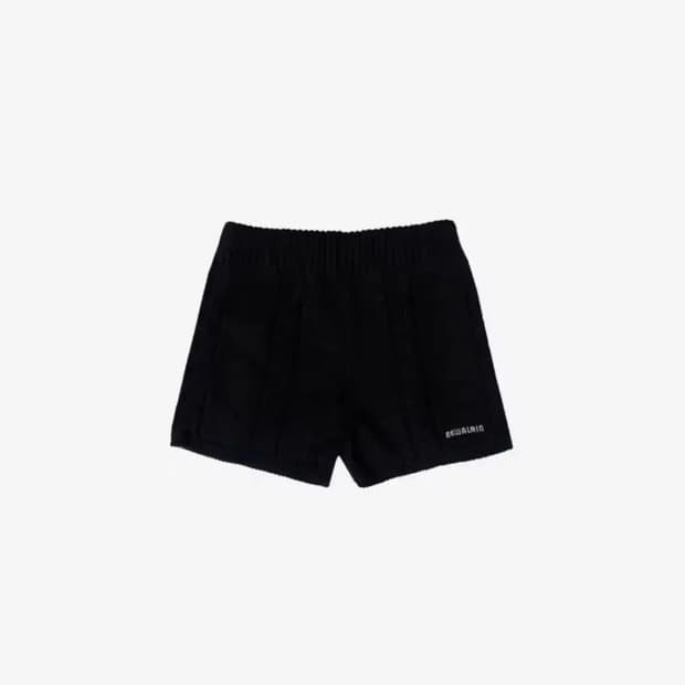 뉴얼린 캐시미어 쇼츠 차콜