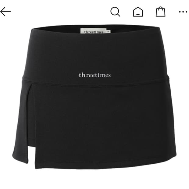 쓰리타임즈 슬릿스커트 m사이즈