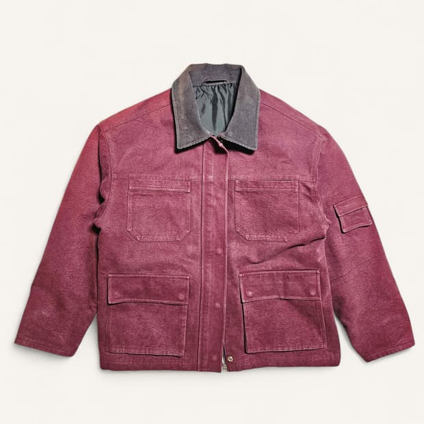 [ONE SIZE][포에토 FOETO] 가먼트다잉 페이드 워크 자켓