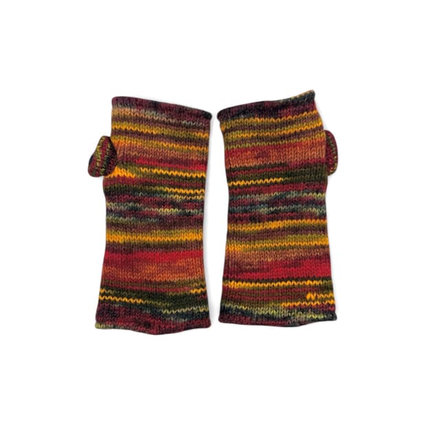 빈티지 니트 핑거리스 장갑