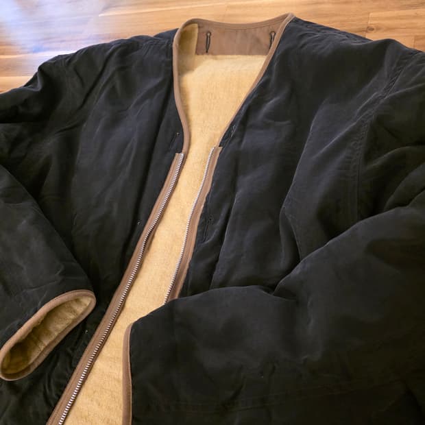 [XL] 느린양반 X 스펙테이터 실크나일론 라이너 자켓 머스타드