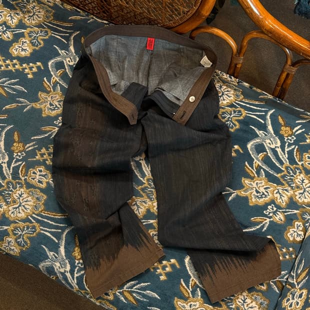 HaaT Issey Miyake Dye Patterned Trousers