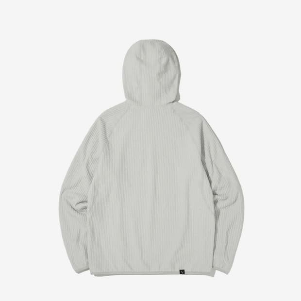 CALORA FLEECE HOODED FULLOVER_WHITE
