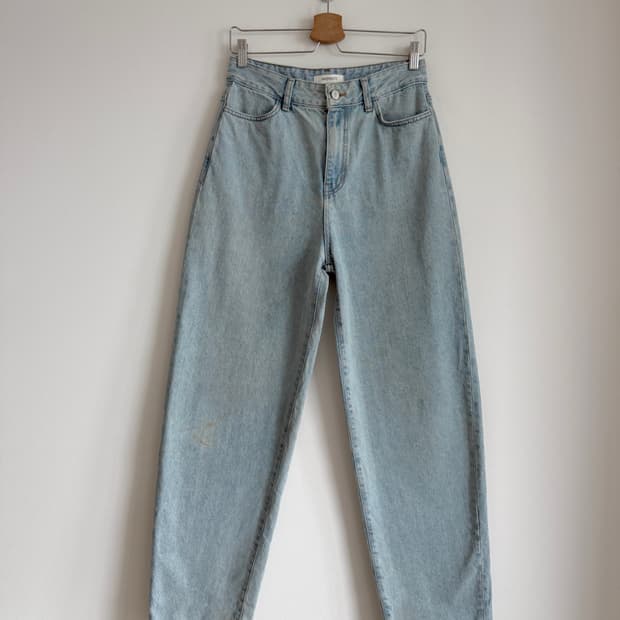 아모멘토(AMOMENTO) 연청 데님(얼룩 있음)