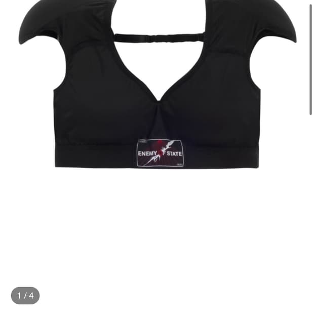 604서비스 EOS PADDED SHOULDER BRA TOP IN BL